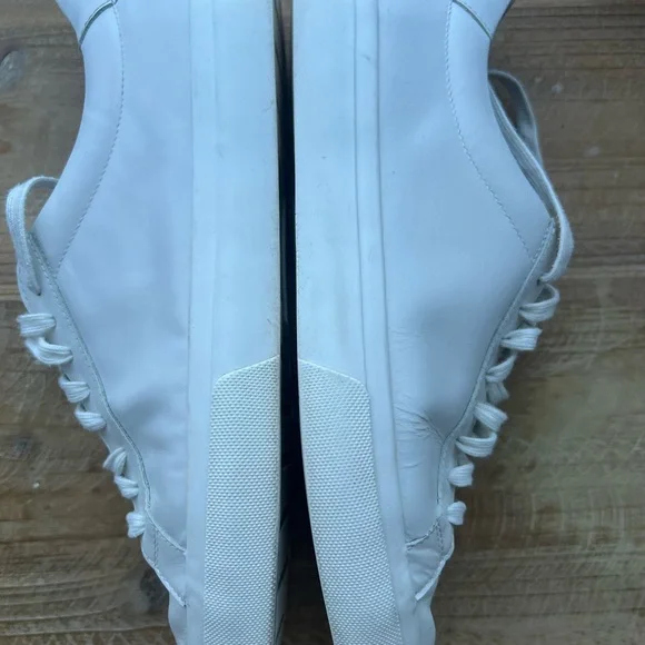 Vince Fulton Leather Sneaker in White Size 9/ EU 42.5 - Picture 8 of 11